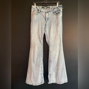 Wild Fable Blue Flare Wide Leg Jeans